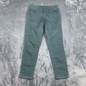 Prana Pants Womens Size 2/26 Blue Green Carlotta Crop Skinny Low Rise 5 Pocket